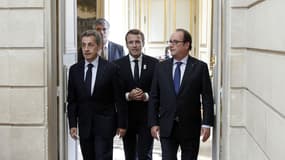 Macron, Sarkozy et Hollande Ã  l'ElysÃ©e