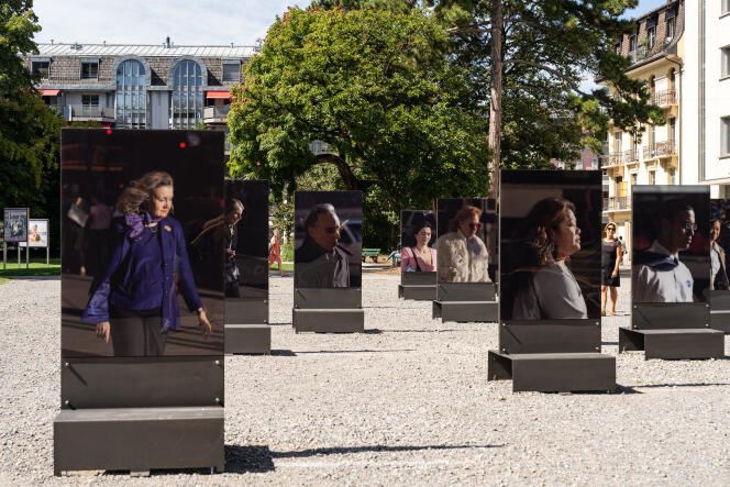 Série « Sightless », de Paul Graham, dans le jardin du Rivage, à la Biennale d’arts visuels de Vevey (Suisse), le 7 septembre 2024.