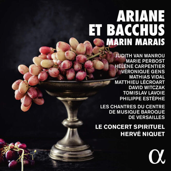 Pochette du double album d’« Ariane et Bacchus », de Marin Marais, par Hervé Niquet.