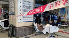 Des patients atteints du Covid-19, dans la ville de Chongqing (sud-ouest de la Chine), le 23 dÃ©cembre 2022.