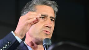 FranÃ§ois Ruffin le 7 juillet 2024 Ã  Flixecourt (Somme) aprÃ¨s sa rÃ©Ã©lection Ã  l'AssemblÃ©e nationale