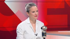 Lucie Castets invitÃ©e de BFMTV-RMC le 29 aoÃ»t 2024. 