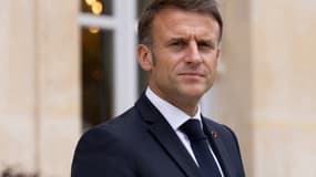 Emmanuel Macron Ã  l'ÃlysÃ©e Ã  Paris, le 20 juin 2024.