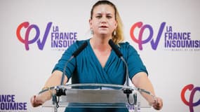 Mathilde Panot, cheffe de file des dÃ©putÃ©s insoumis, le 23 novembre 2023, Ã  Marseille 