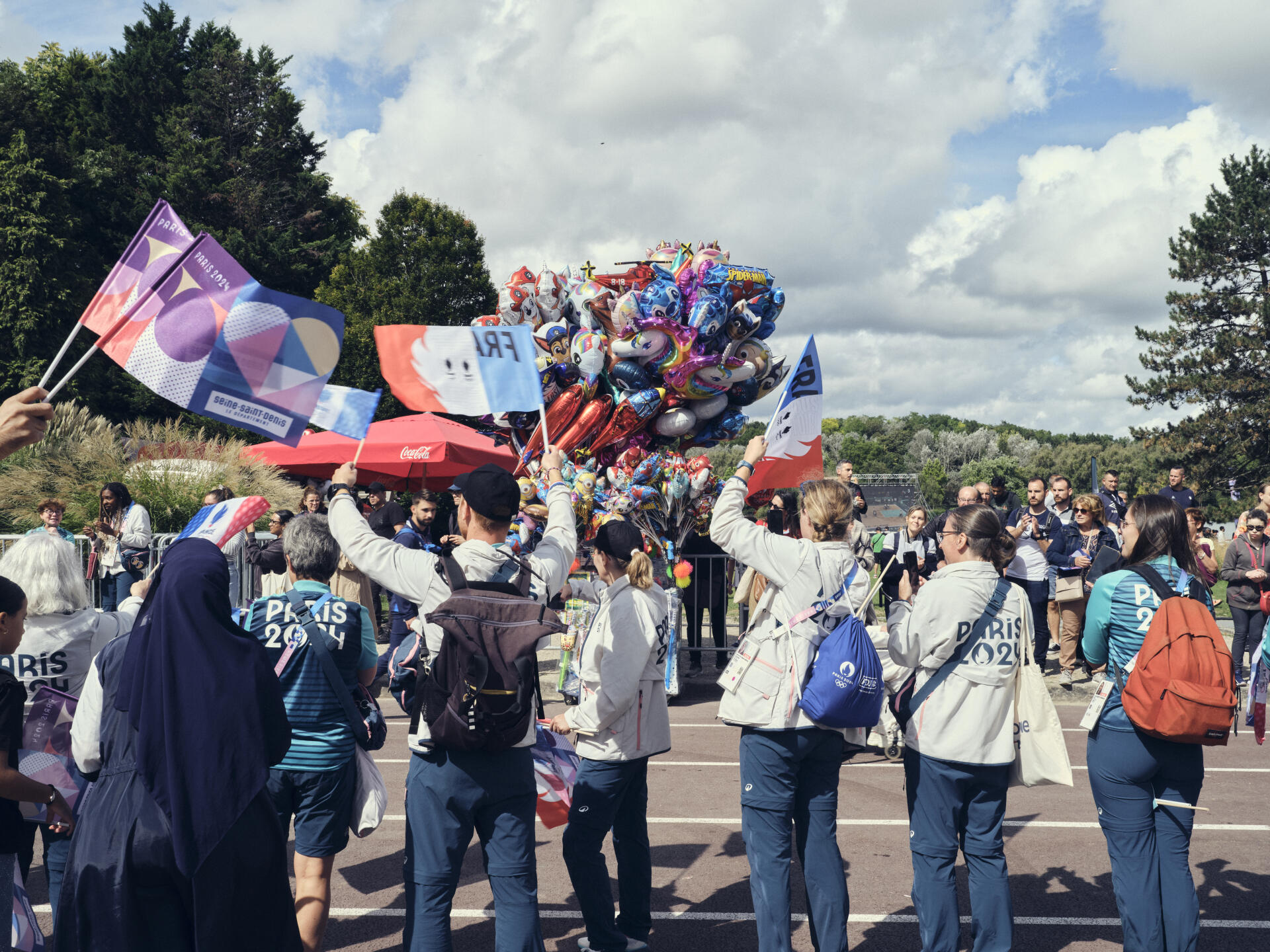 L’accueil des para athlètes au parc Georges-Valbon à La Courneuve (Seine-Saint-Denis), le 8 septembre 2024.