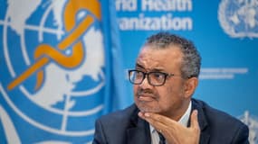 Tedros Adhanom Ghebreyesus, directeur gÃ©nÃ©ral de l'OMS, Ã  GenÃ¨ve. 